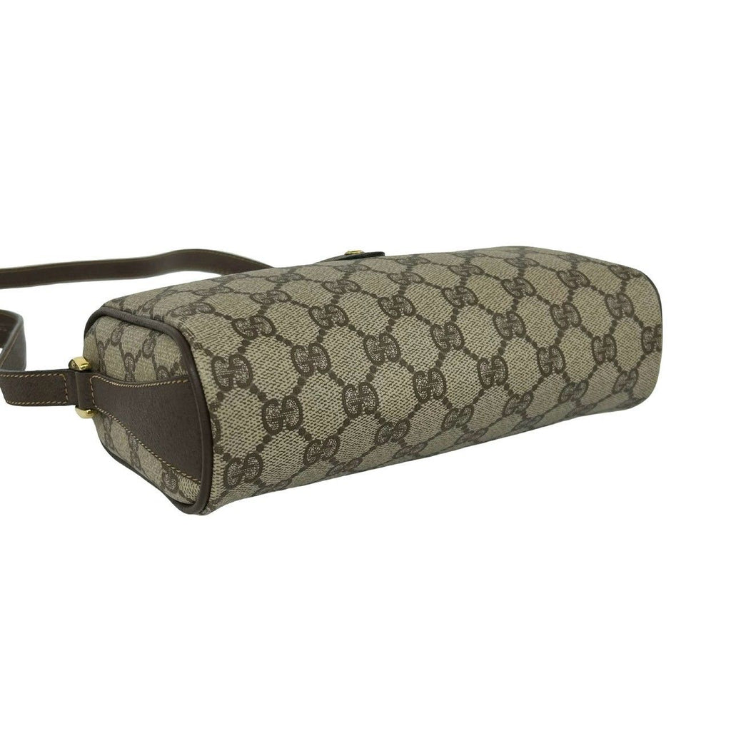 Gucci Sherry Line GG Pattern Logo Leather Shoulder Bag Pochette Cross Brown — view 7