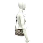 Gucci Sherry Line GG Pattern Logo Leather Shoulder Bag Pochette Cross Brown — view 2