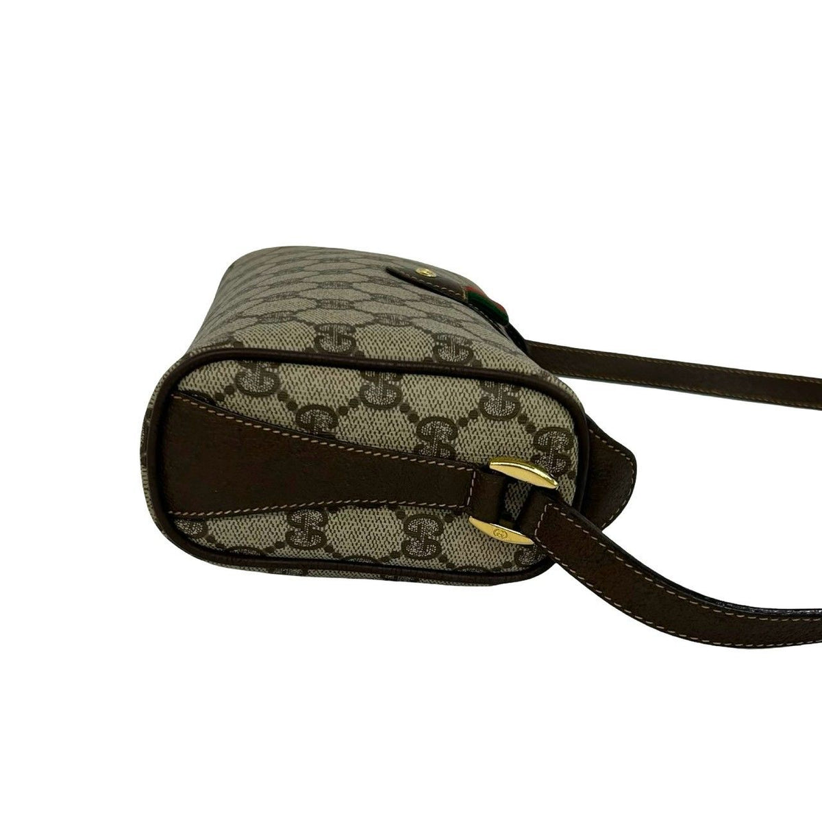 Gucci Sherry Line GG Pattern Logo Leather Shoulder Bag Pochette Cross Brown — view 6