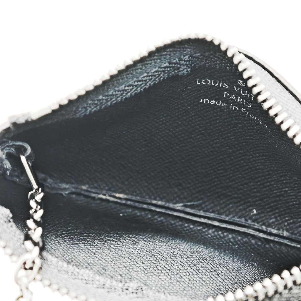 Louis Vuitton Pochette Cles Monogram Eclipse Reverse Coin Purse Black Boys' — view 5