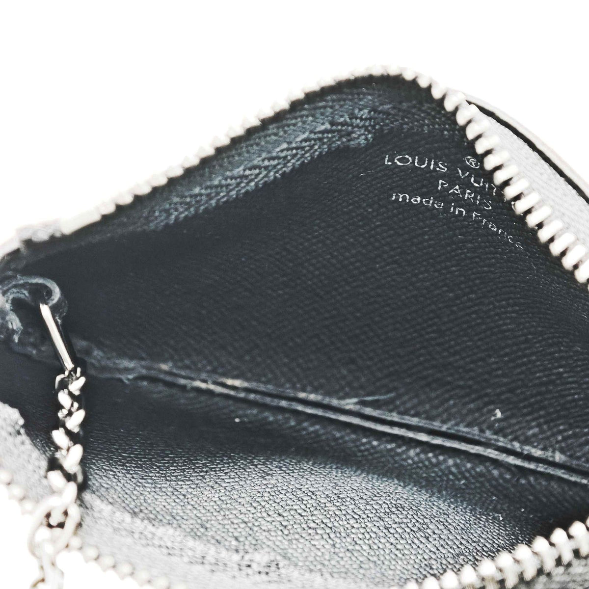 Louis Vuitton Pochette Cles Monogram Eclipse Reverse Coin Purse Black Boys' — view 5