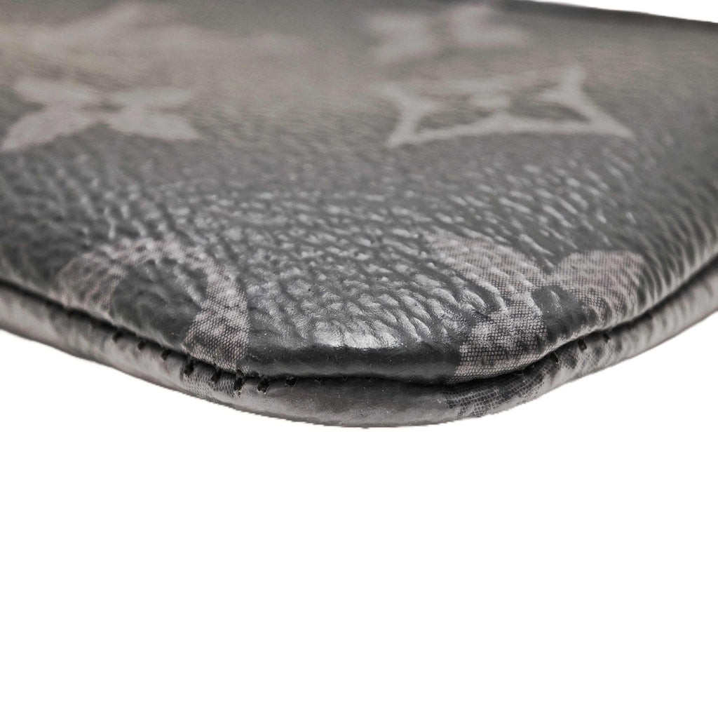 Louis Vuitton Pochette Cles Monogram Eclipse Reverse Coin Purse Black Boys' — view 3