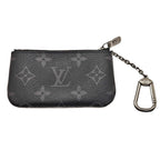 Louis Vuitton Pochette Cles Monogram Eclipse Reverse Coin Purse Black Boys'