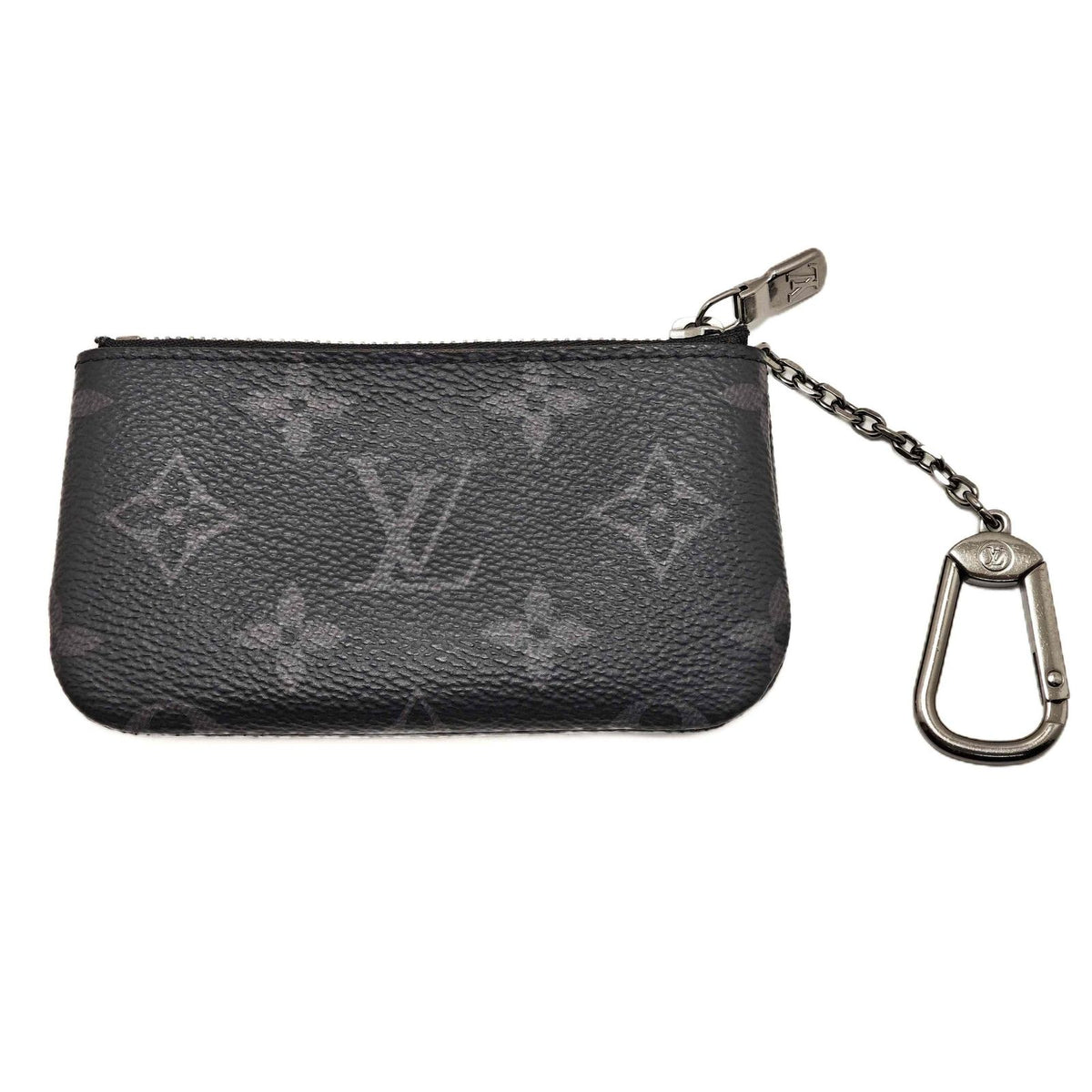 Louis Vuitton Pochette Cles Monogram Eclipse Reverse Coin Purse Black Boys'