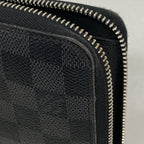 Louis Vuitton Wallet Damier Graphite Zippy Organizer NM Black Gray — view 6