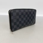 Louis Vuitton Wallet Damier Graphite Zippy Organizer NM Black Gray — view 2