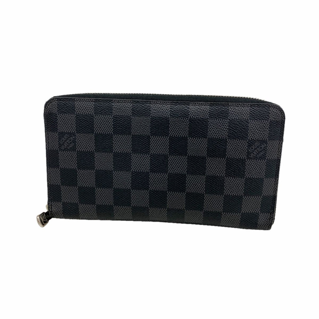 Louis Vuitton Wallet Damier Graphite Zippy Organizer NM Black Gray