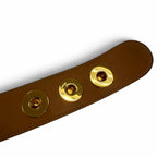 Hermes Vintage Leather Gold Buckle Belt Black 75 — view 5
