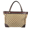 Gucci Mayfair Tote Bag GG Canvas Beige