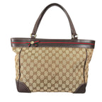Gucci Mayfair Tote Bag GG Canvas Beige