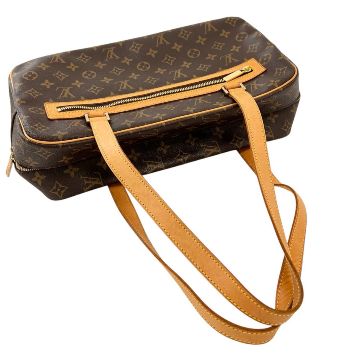 Louis Vuitton Cite GM Monogram Shoulder Bag Canvas Brown — view 7