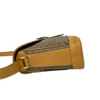 Gucci Vintage Micro GG Pattern Leather Shoulder Bag Cross Brown — view 5