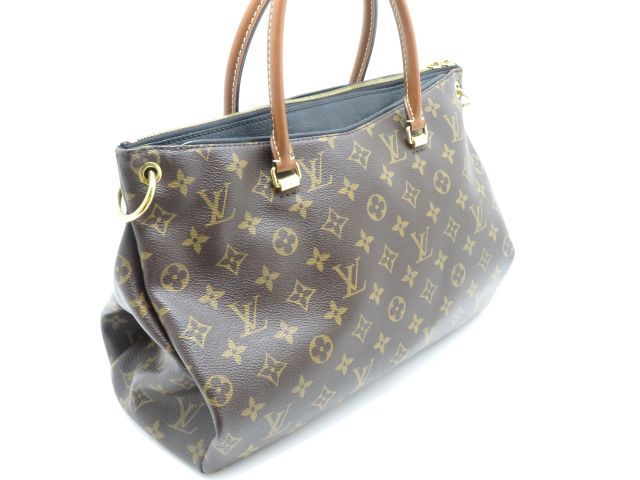 Louis Vuitton Pallas Monogram Noir Shoulder Bag Canvas Brown — view 2