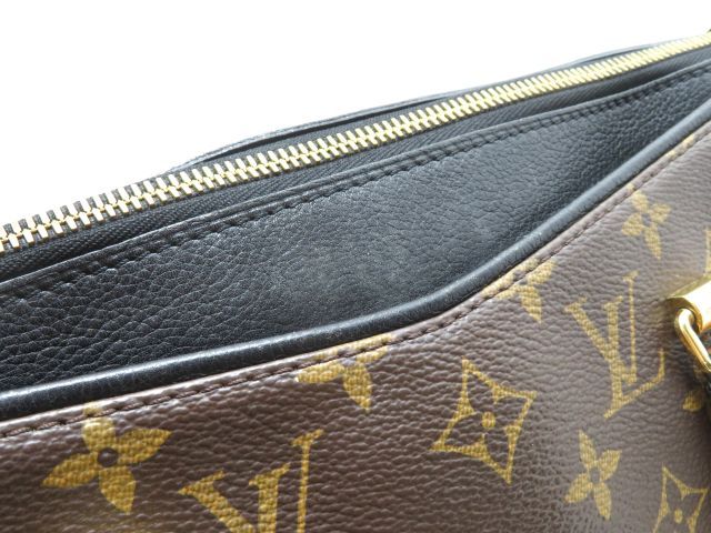 Louis Vuitton Pallas Monogram Noir Shoulder Bag Canvas Brown — view 7