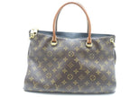 Louis Vuitton Pallas Monogram Noir Shoulder Bag Canvas Brown
