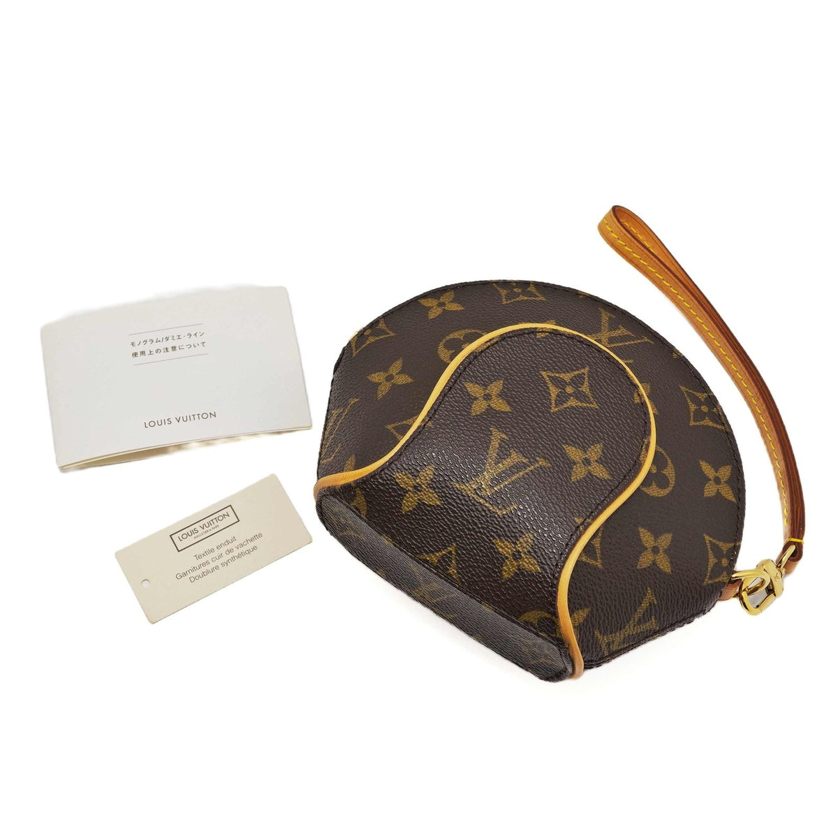 Louis Vuitton Mini Ellipse Monogram Pouch Brown — view 8