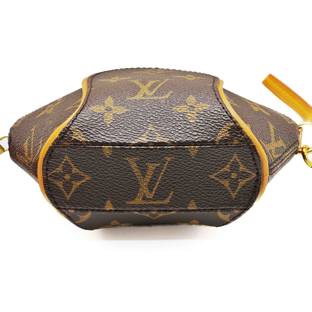 Louis Vuitton Mini Ellipse Monogram Pouch Brown — view 3