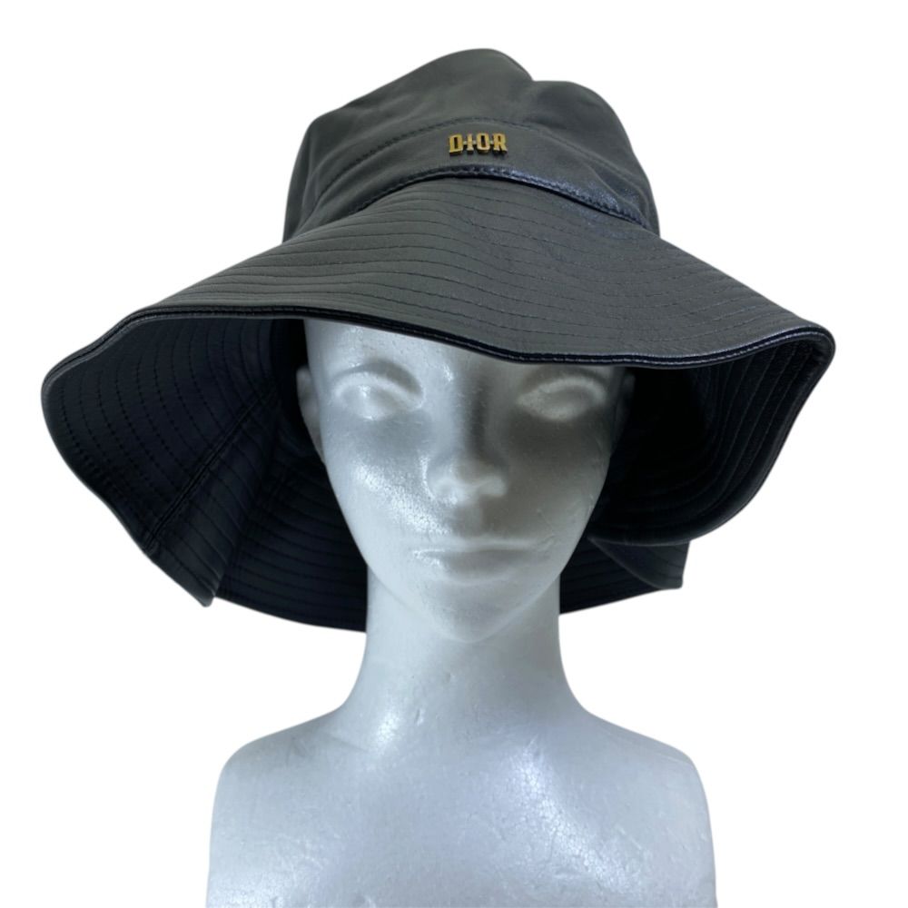 Dior Bucket Hat Bob Hat Teddy-D Leather Black