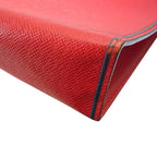Louis Vuitton Clutch Pouch Taiga Pochette Voyage MM Leather Red — view 5