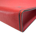 Louis Vuitton Clutch Pouch Taiga Pochette Voyage MM Leather Red — view 4