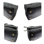 Chanel Caviar Leather Coco Handle Black Shoulder Bag — view 6
