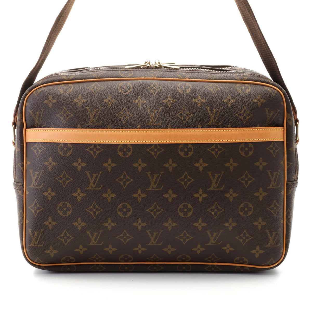 Louis Vuitton Reporter GM Monogram Shoulder Bag Canvas Brown Boys'