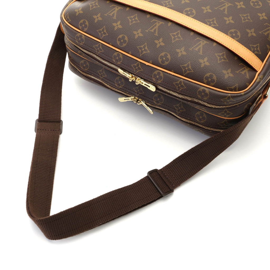 Louis Vuitton Reporter GM Monogram Shoulder Bag Canvas Brown Boys' — view 4