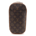 Louis Vuitton Pochette Gange Monogram Shoulder Bag Canvas Brown