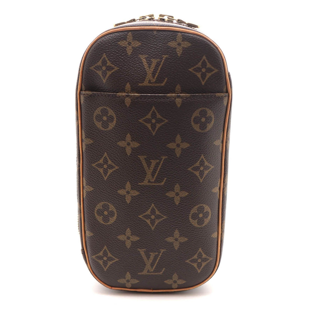 Louis Vuitton Pochette Gange Monogram Shoulder Bag Canvas Brown
