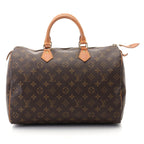 Louis Vuitton Speedy 35 Monogram Boston Bag Canvas Brown