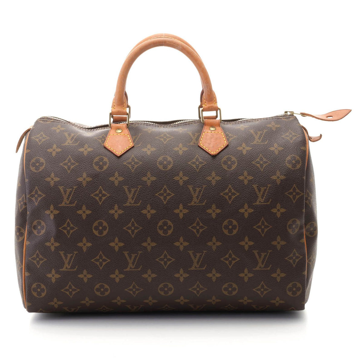 Louis Vuitton Speedy 35 Monogram Boston Bag Canvas Brown