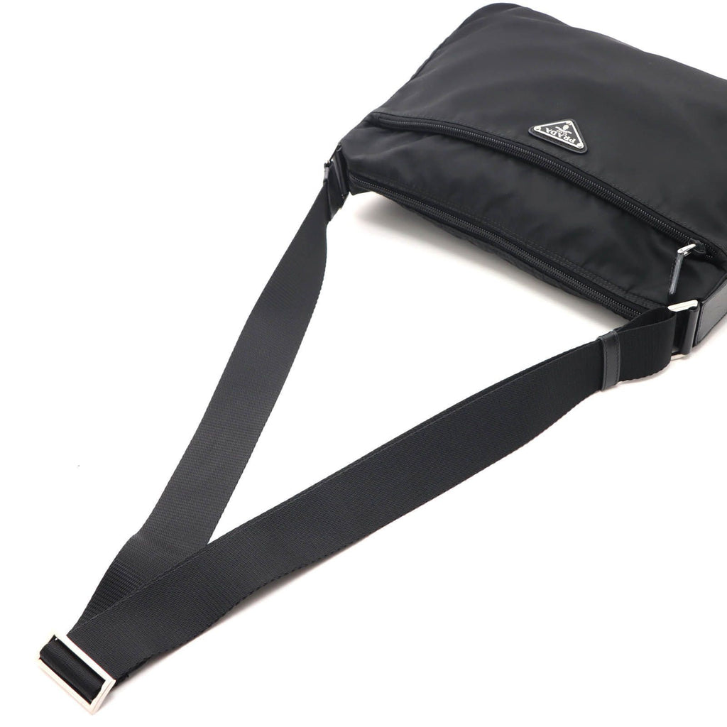Prada Shoulder Bag Black Nylon Leather — view 4