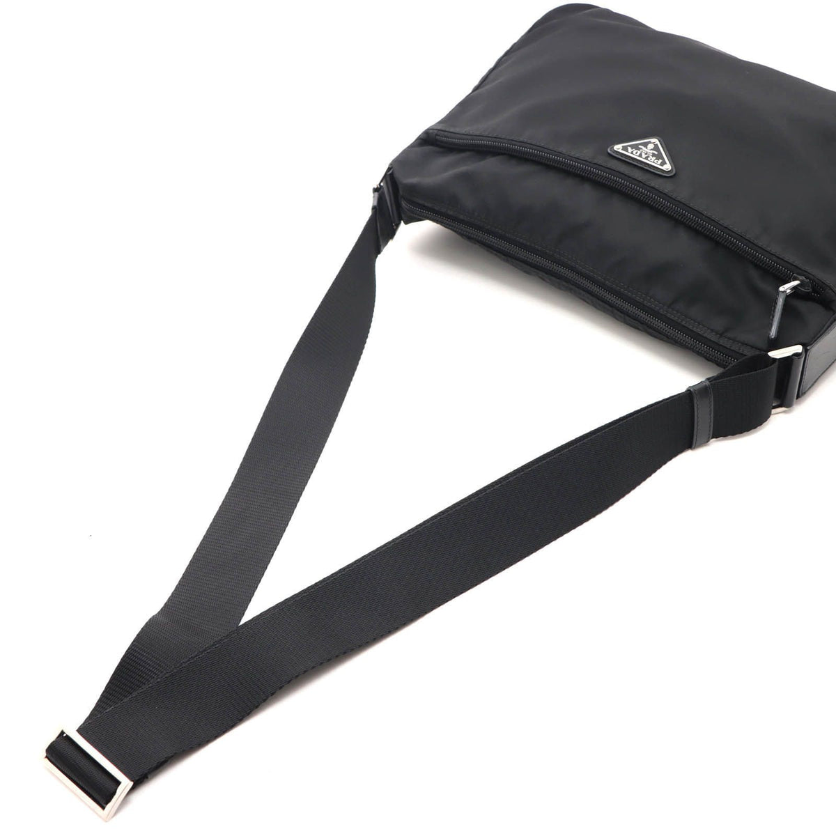 Prada Shoulder Bag Black Nylon Leather — view 4