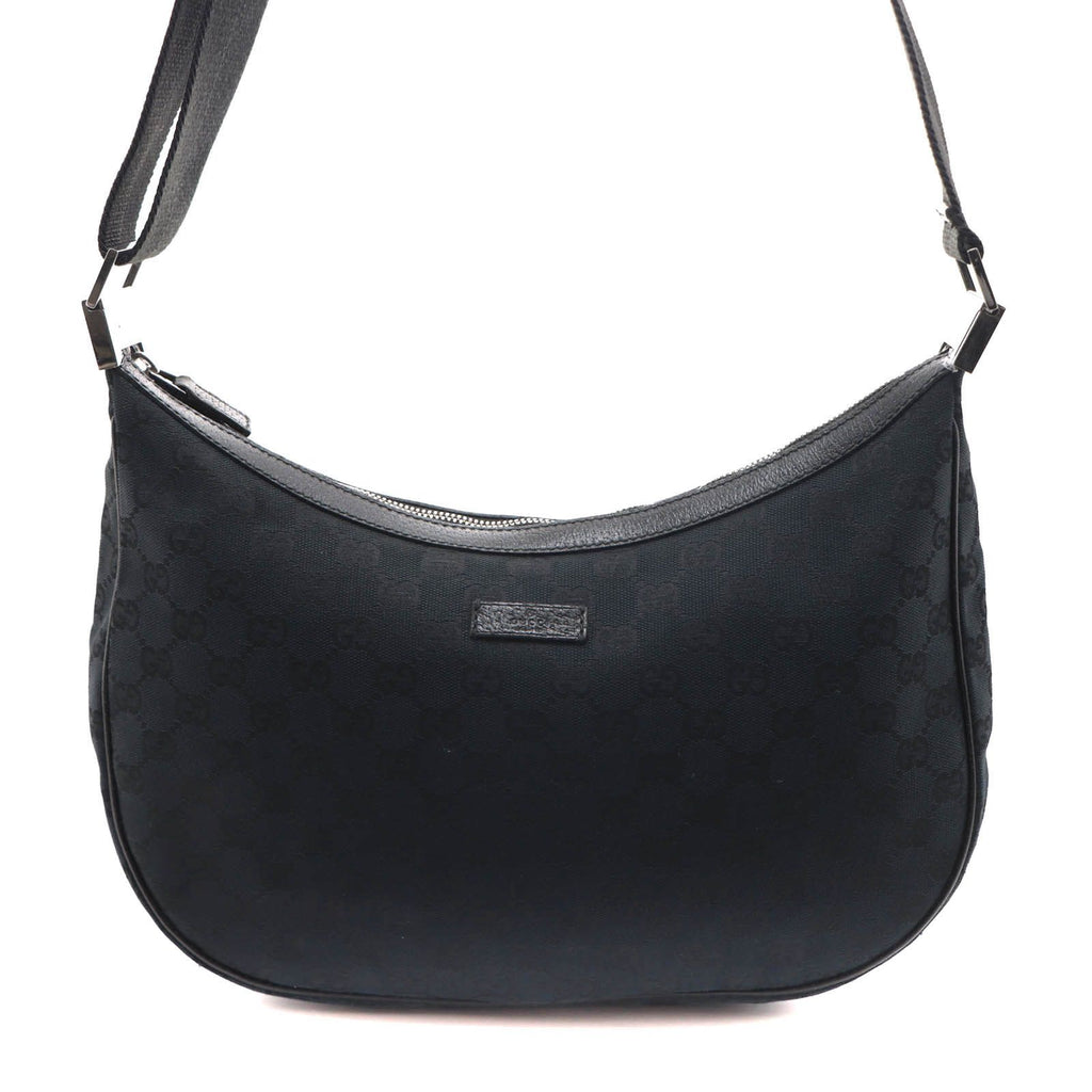 Gucci GG Shoulder Bag Canvas Black