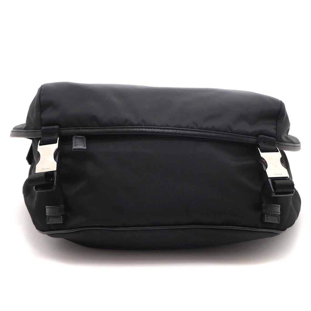 Prada Shoulder Bag Black Nylon Saffiano Boys' — view 3