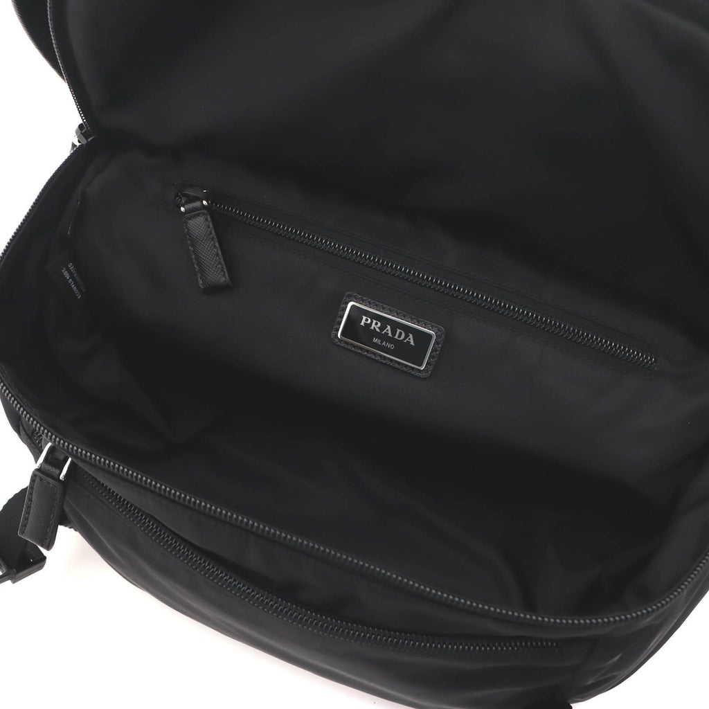 Prada Shoulder Bag Black Nylon Saffiano Boys' — view 7