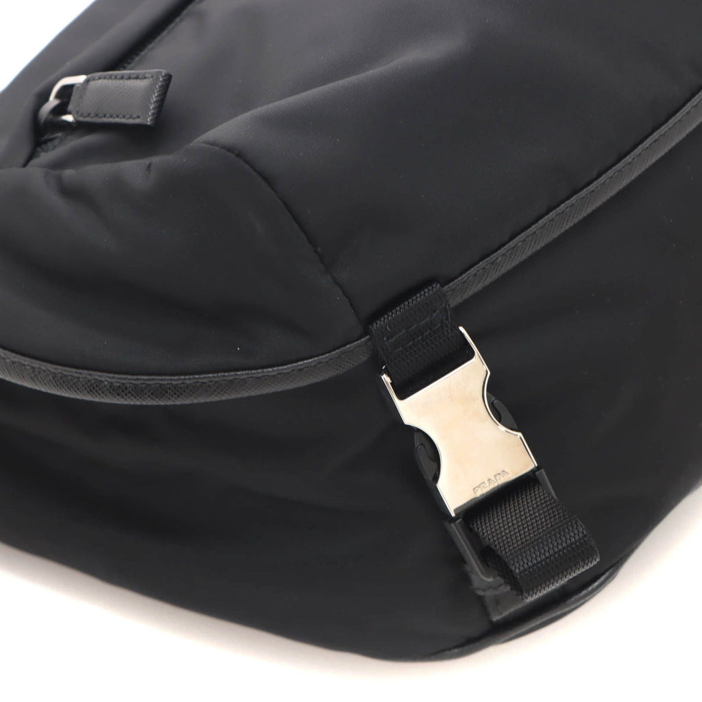 Prada Shoulder Bag Black Nylon Saffiano Boys' — view 5