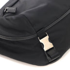 Prada Shoulder Bag Black Nylon Saffiano Boys' — view 5