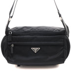 Prada Shoulder Bag Black Nylon Saffiano Boys'