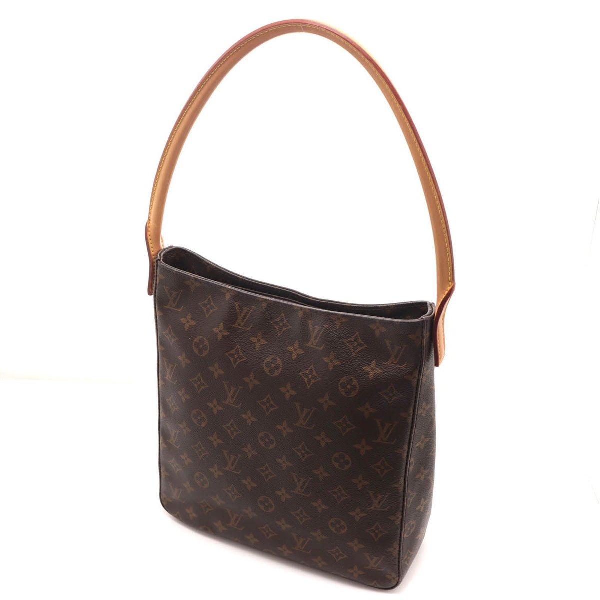 Louis Vuitton Looping GM Monogram Shoulder Bag Canvas Brown Stamp — view 2
