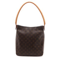 Louis Vuitton Looping GM Monogram Shoulder Bag Canvas Brown Stamp