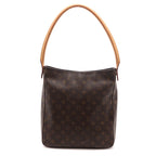 Louis Vuitton Looping GM Monogram Shoulder Bag Canvas Brown Stamp