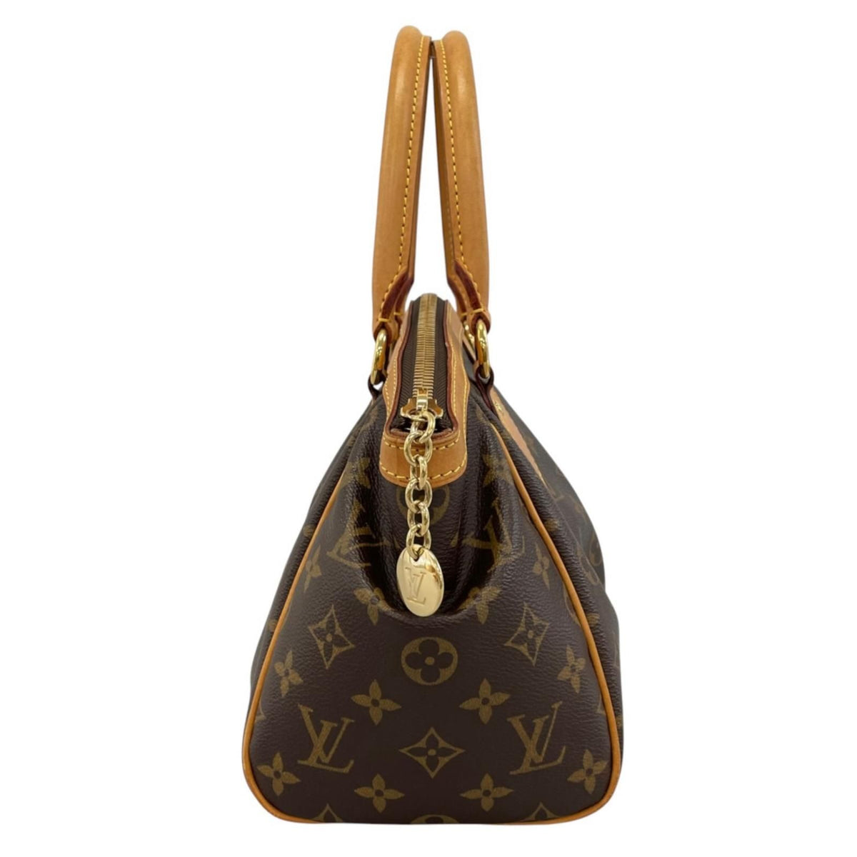 Louis Vuitton Tivoli PM Monogram Handbag Canvas Brown — view 4