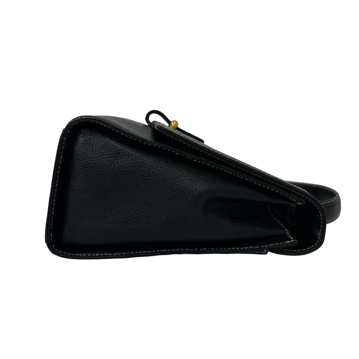 Loewe Vintage Anagram Logo Leather 2-Way Shoulder Bag Pochette Black — view 6