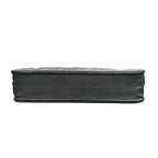Chanel Lambskin Quilted Black Silver Leather Shoulder Bag — view 5