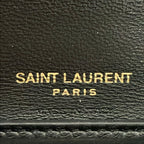 Saint Laurent Paris Trifold Wallet Gaby Multi Fold Ivory Black Quilted Leather — view 6
