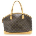 Louis Vuitton Lockit Horizon Tal Monogram Handbag Canvas Brown