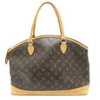 Louis Vuitton Lockit Horizon Tal Monogram Handbag Canvas Brown