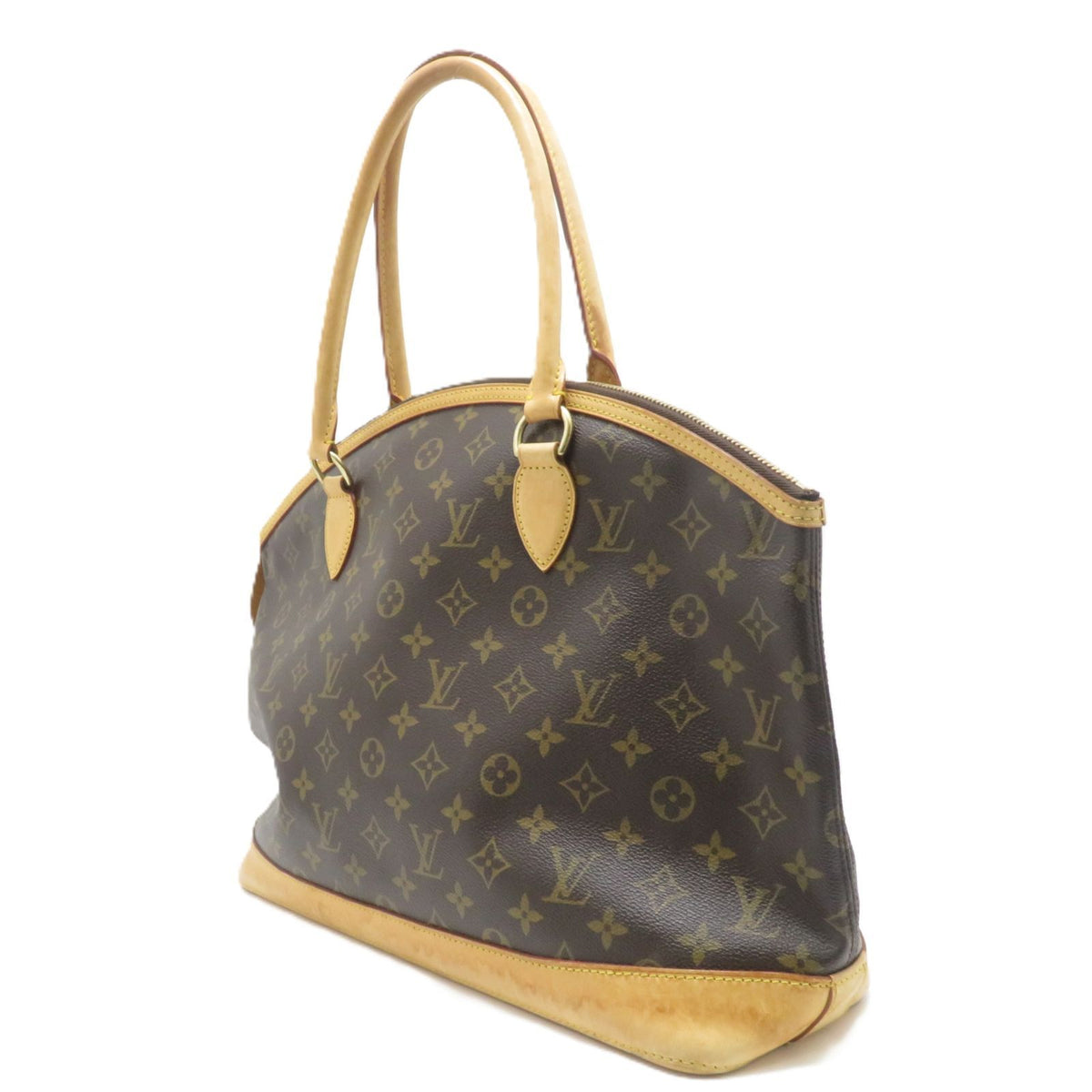Louis Vuitton Lockit Horizon Tal Monogram Handbag Canvas Brown — view 2