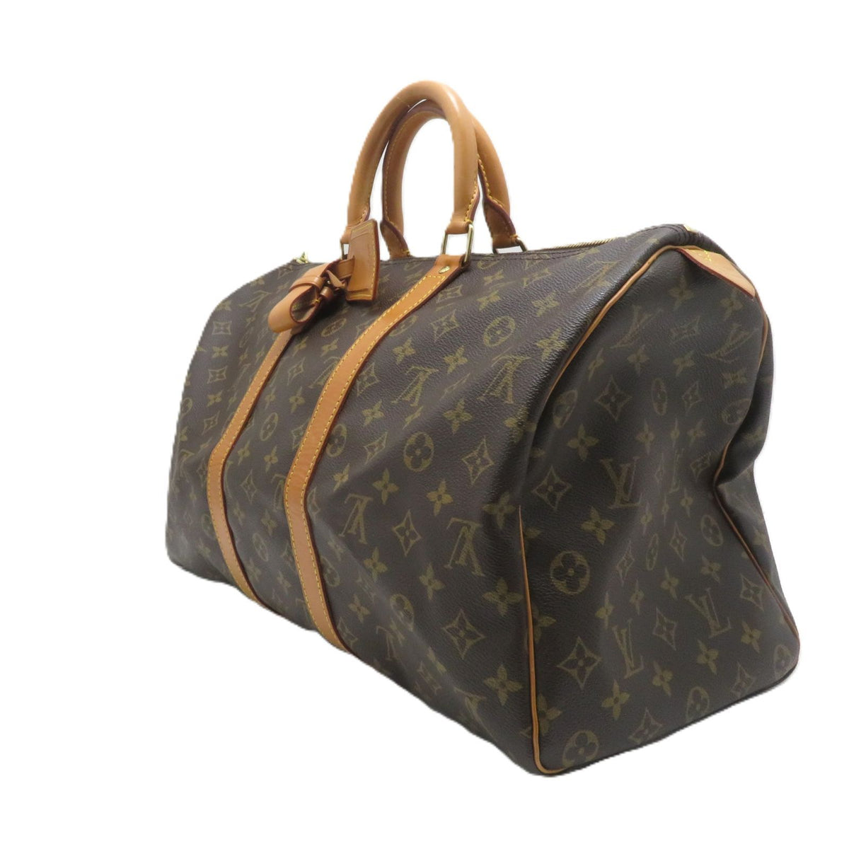 Louis Vuitton Keepall 45 Monogram Boston Bag Canvas Brown — view 2